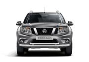 Защита переднего бампера двойная 63 мм (НПС) NISSAN TERRANO 2014-